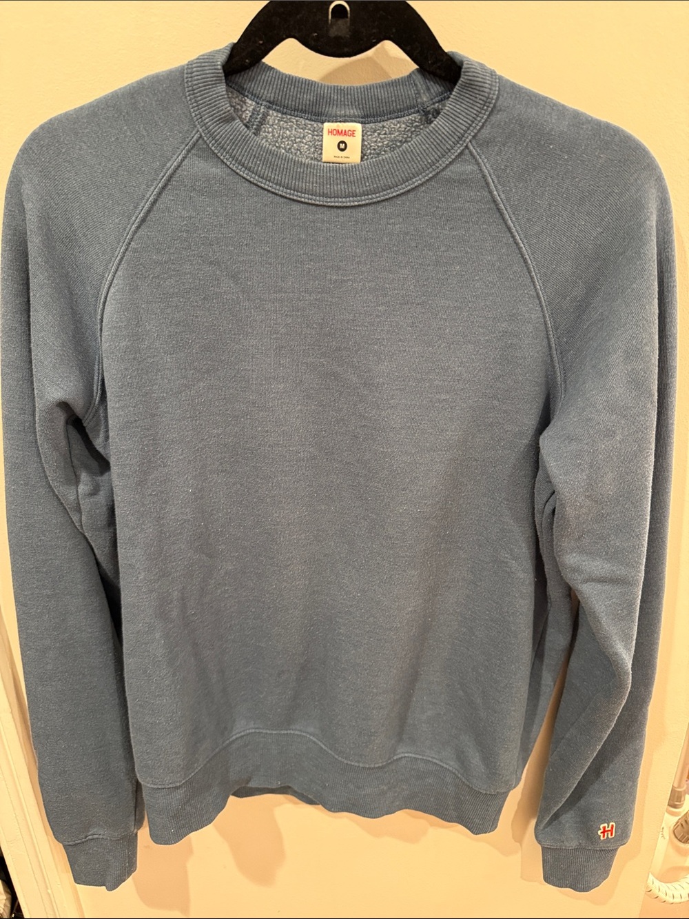 HOMAGE Crewneck Sweatshirt in Dusty Blue